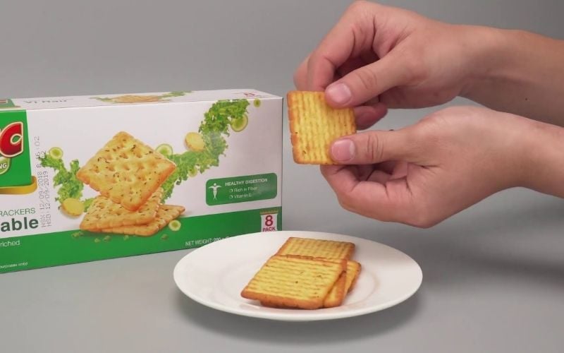 Bánh AFC vị rau cung cấp năng lượng và dưỡng chất cho bữa ăn nhẹ